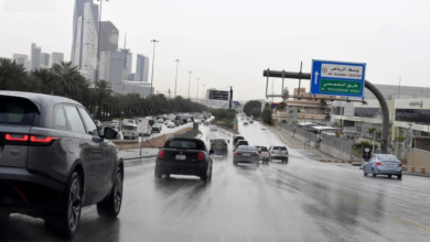 حالة الطقس اليوم: أمطار رعدية وبرد ورياح على 9 مناطق