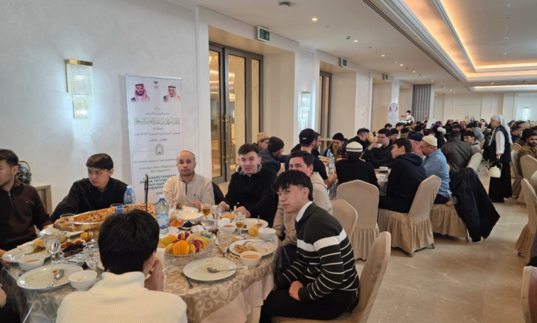 Launch of the Custodian of the Two Holy Mosques' program to provide Iftar meals for fasting people in Kazakhstan 2024