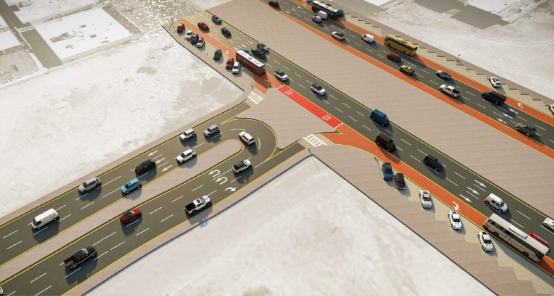 Development of intersections in Dhahrat Laban neighborhood, Riyadh: Details and timeline