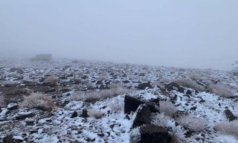 طريف تسجل 3 درجات مئوية وأمطار في مكة والرياض