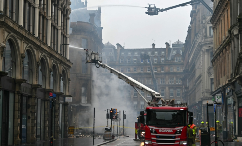 حريق محطة غلاسكو: انهيار مبنى تاريخي وتوقف القطارات