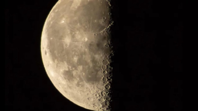 فلكية جدة: رصد التربيع الأخير للقمر وتفاصيل تضاريسه