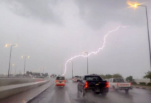 حالة الطقس في السعودية: أمطار رعدية وسيول على 9 مناطق