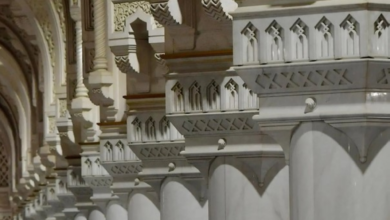 Secrets and architectural and engineering details about the columns of the Grand Mosque
