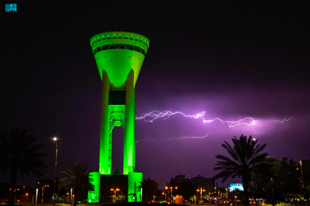 أمطار على منطقة تبوك - واس