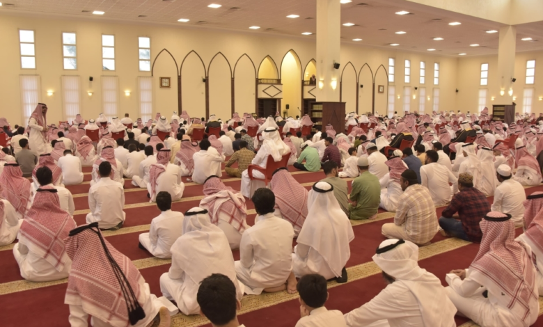 إقامة صلاة العيد في جوامع الحناكية بسبب تقلبات الطقس