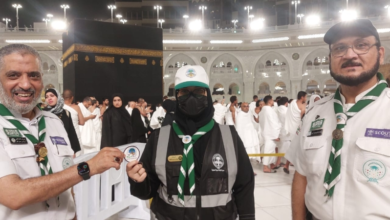 100 scouts honored for serving pilgrims in the Grand Mosque in Mecca during Ramadan
