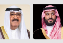ولي العهد وأمير الكويت يبحثان هاتفياً تطورات أمن المنطقة