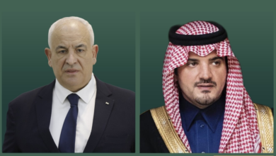 مباحثات أمنية بين وزير الداخلية السعودي ونظيره الفلسطيني