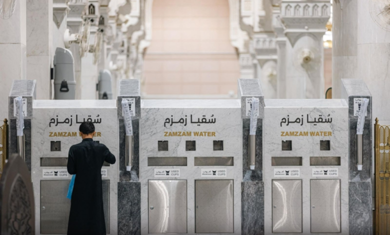 50,000 cubic meters of Zamzam water consumed in the Two Holy Mosques during Ramadan