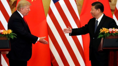 The date of the Trump-Chinese President summit in Beijing and details of the postponement