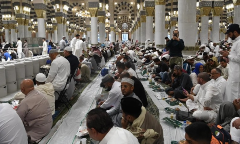 أكثر من 9 ملايين وجبة إفطار في المسجد النبوي خلال رمضان