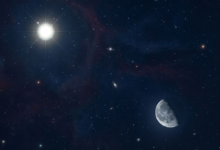 اقتران القمر والمشتري يزين سماء الوطن العربي اليوم