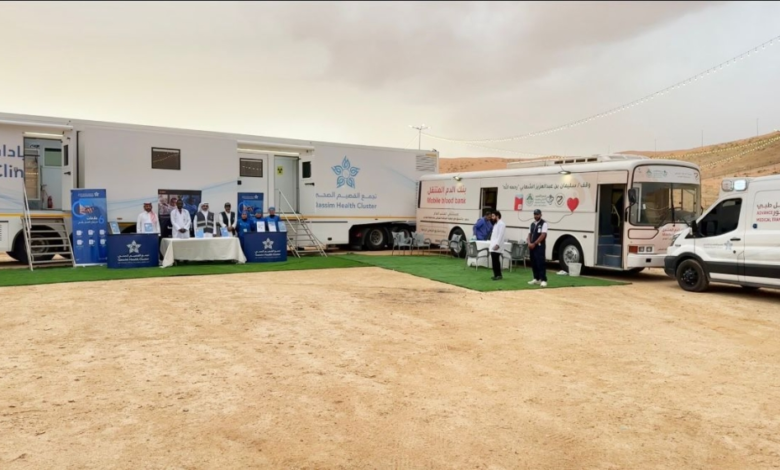 تجمع القصيم الصحي: استشارات وتبرع بالدم في واحة المانعية