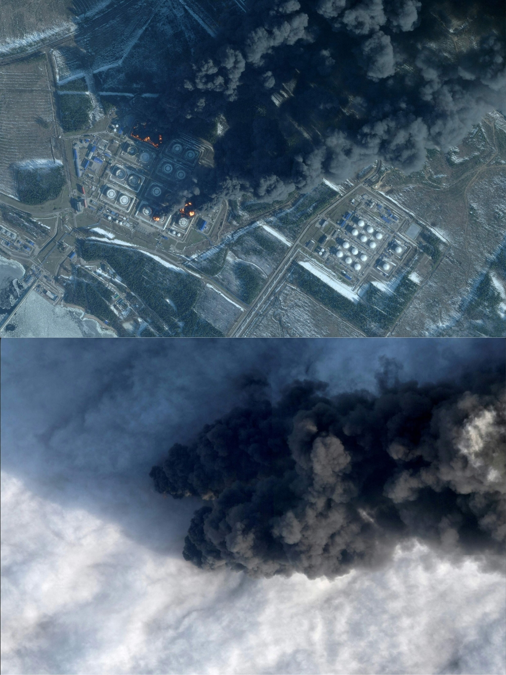 اندلاع حريق إثر ضربة جديدة على ميناء رئيسي في البلطيق - أ ف ب