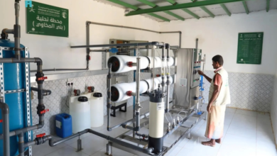 مركز الملك سلمان يضخ 54 مليون لتر مياه في حجة وصعدة