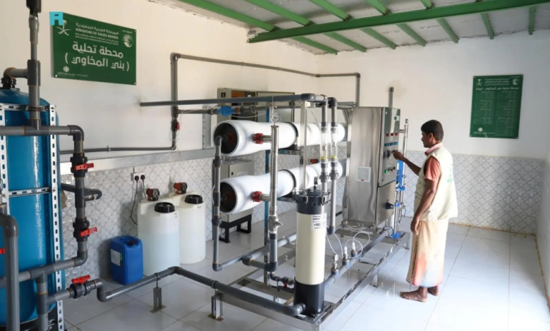 مركز الملك سلمان يضخ 54 مليون لتر مياه في حجة وصعدة