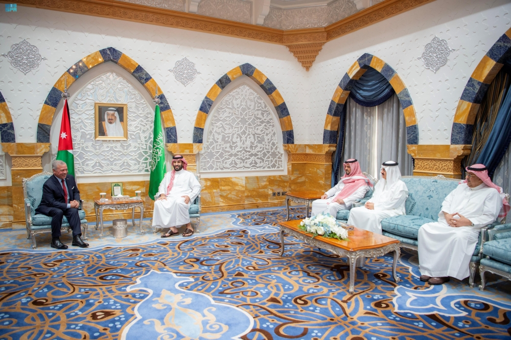 سمو ولي العهد يلتقي ملك الأردن - واس