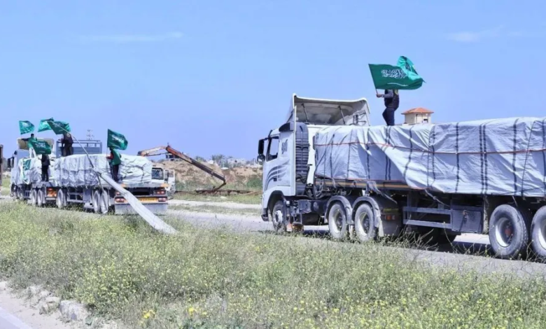 وصول قافلة مساعدات سعودية جديدة إلى غزة لدعم الفلسطينيين