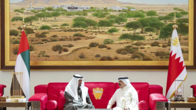 قمة إماراتية بحرينية بالمنامة لبحث أمن الملاحة والطاقة