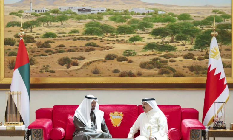 قمة إماراتية بحرينية بالمنامة لبحث أمن الملاحة والطاقة