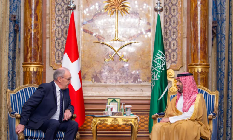 ولي العهد يبحث مع رئيس سويسرا تعزيز الشراكة الاستراتيجية