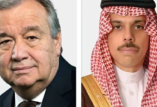 فيصل بن فرحان وغوتيريش: تنسيق أممي سعودي لمواجهة الأزمات