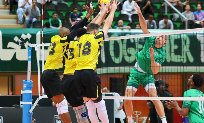 طائرة الاتحاد تحسم ديربي الغربية ببطولة كأس النخبة