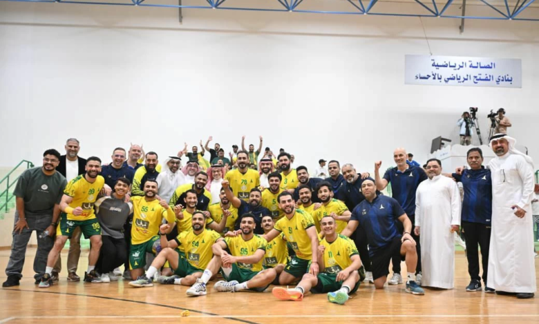 تتويج نادي الخليج بلقب الدوري السعودي لكرة اليد