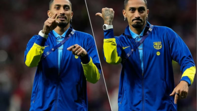 رافينيا نجم برشلونة يعتذر لجماهير أتلتيكو مدريد