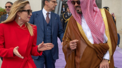 مغادرة رئيسة وزراء إيطاليا جدة بعد تعزيز العلاقات