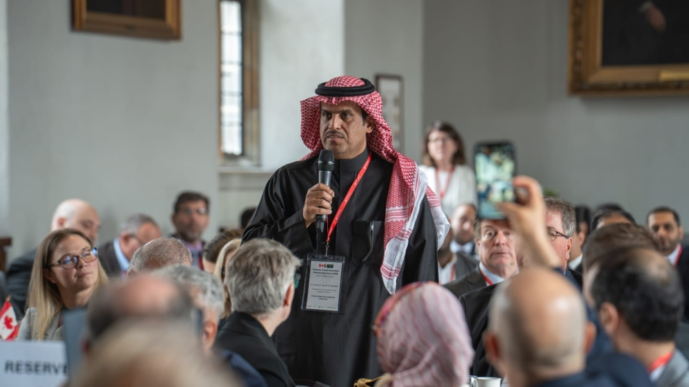 خلال افتتاح منتدى الشراكة السعودي الكندي في تورنتو لتعزيز الابتكار الأكاديمي