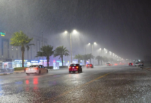 أمطار رعدية غزيرة على معظم مناطق السعودية حتى الجمعة