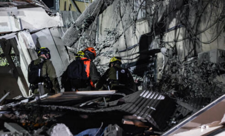 جرحى ومفقودون إثر سقوط صاروخ إيراني في حيفا