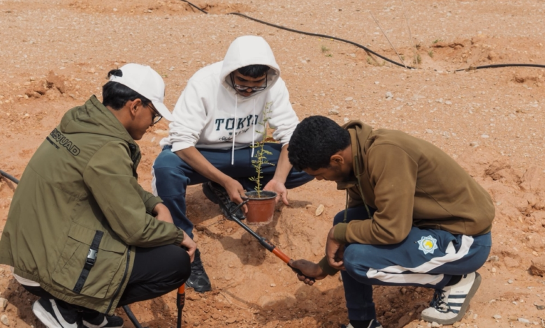 حملة تشجير محمية الملك خالد الملكية بمشاركة 200 متطوع