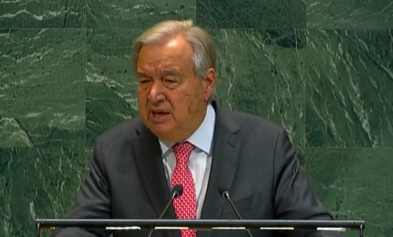 جوتيريش يرحب باتفاق وقف إطلاق النار بين واشنطن وطهران