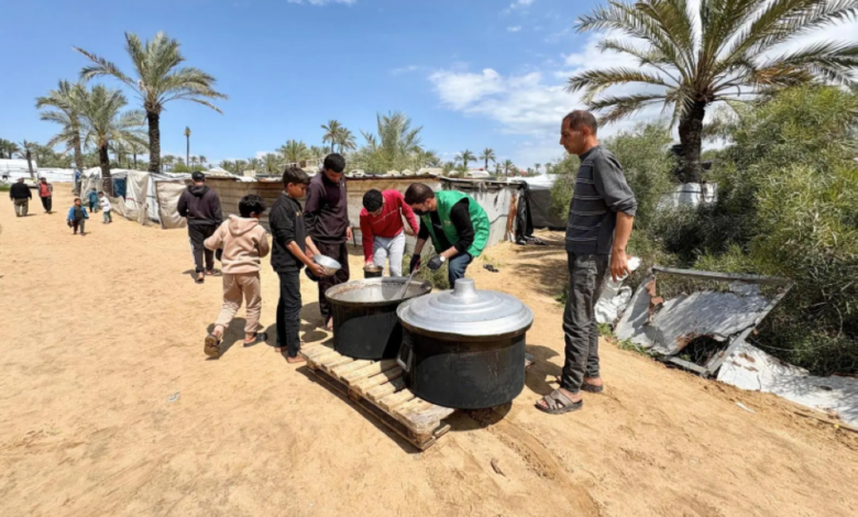 جهود مركز الملك سلمان للإغاثة: توزيع 29 ألف وجبة بغزة