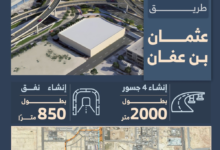 مشروع تطوير تقاطع طريقي الثمامة وعثمان بن عفان بالرياض