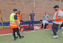 خطة إخلاء وهمية بالكلية التقنية بالقطيف لتعزيز السلامة