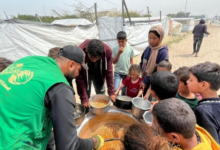 مركز الملك سلمان للإغاثة يوزع 25 ألف وجبة في غزة