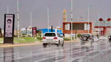 أمطار طريف تسجل أعلى معدل هطول في السعودية بـ 21.4 ملم