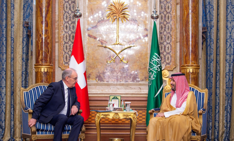 ولي العهد يبحث تعزيز العلاقات السعودية السويسرية