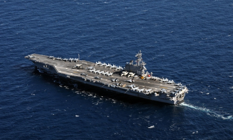 حاملة الطائرات جورج بوش تصل الشرق الأوسط لتعزيز الردع