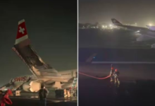 حريق طائرة سويسرية في الهند: إصابات طفيفة وإجلاء ناجح