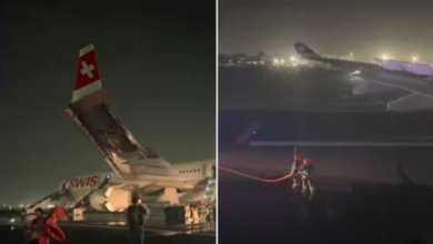 حريق طائرة سويسرية في الهند: إصابات طفيفة وإجلاء ناجح