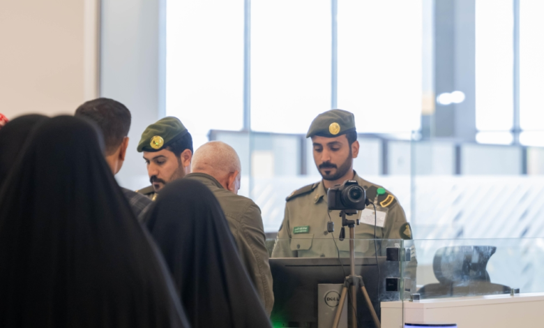 استقبال حجاج العراق في منفذ جديدة عرعر لموسم حج 1445