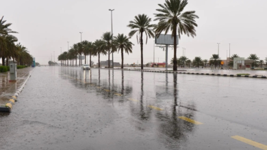 طقس الحدود الشمالية: تحذير من أمطار غزيرة ورياح شديدة