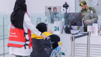 استقبال حجاج العراق عبر منفذ جديدة عرعر لموسم حج 1445