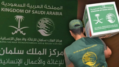 مساعدات غذائية عاجلة من مركز الملك سلمان لمتضرري حريق عدن