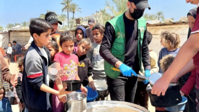 دعم سعودي متواصل لغزة: مركز الملك سلمان يوزع وجبات وسلال غذائية